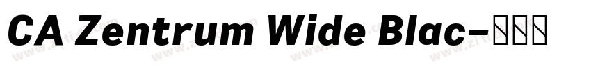 CA Zentrum Wide Blac字体转换